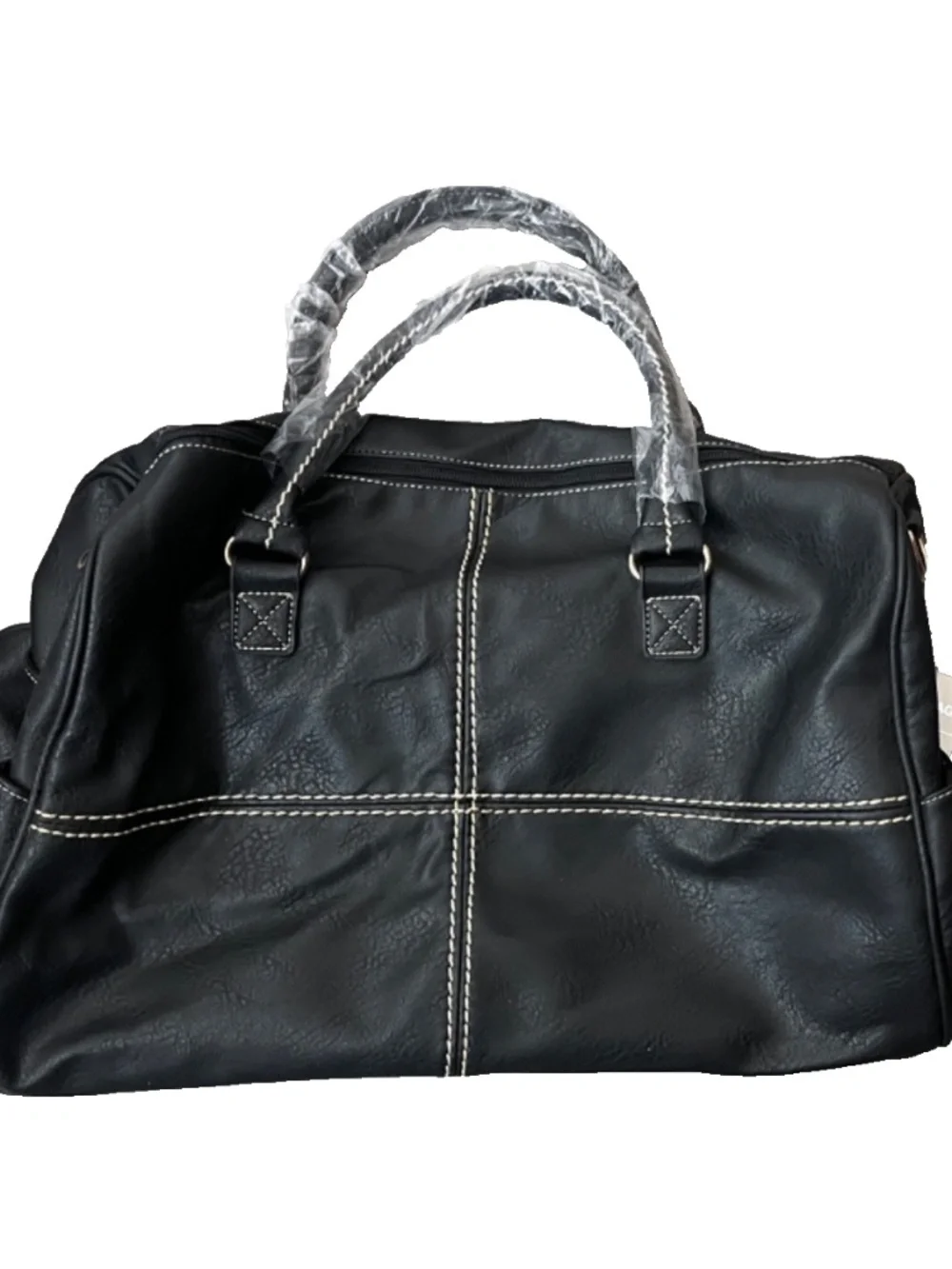 RARE Alfa Duffle Bag A5032 (Black, Stitched)